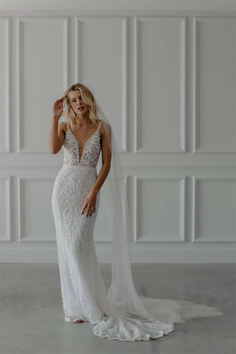 Robe de mariée sirène glamour