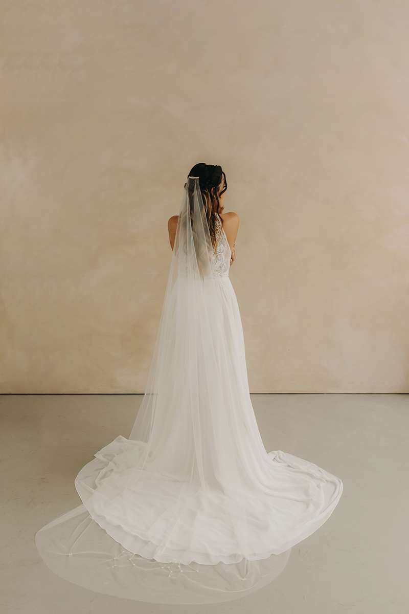 Voile de mariée long original