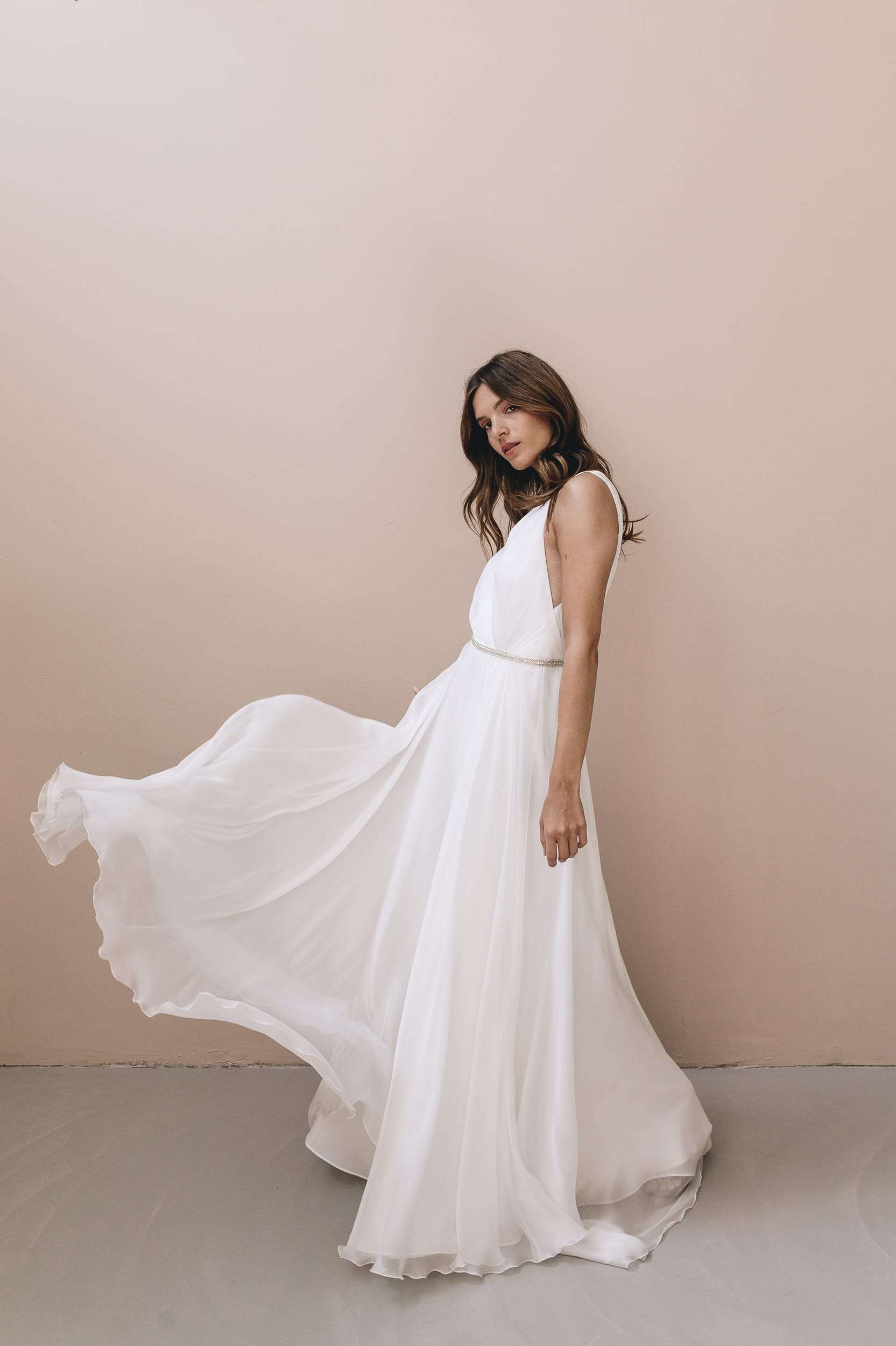 Robe de mariée vaporeuse, agréable à porter