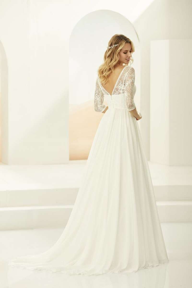 Robe de mariée bohème simple