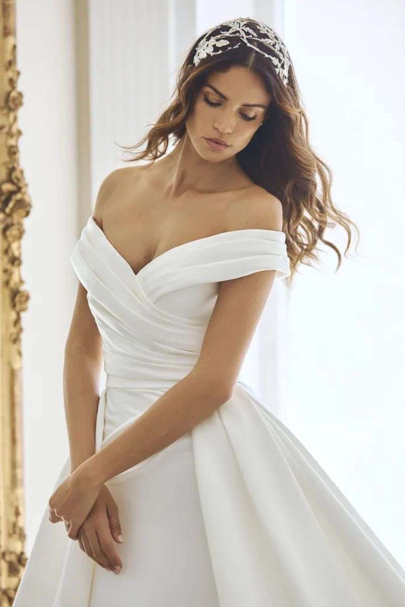 Robe de mariée princesse en satin