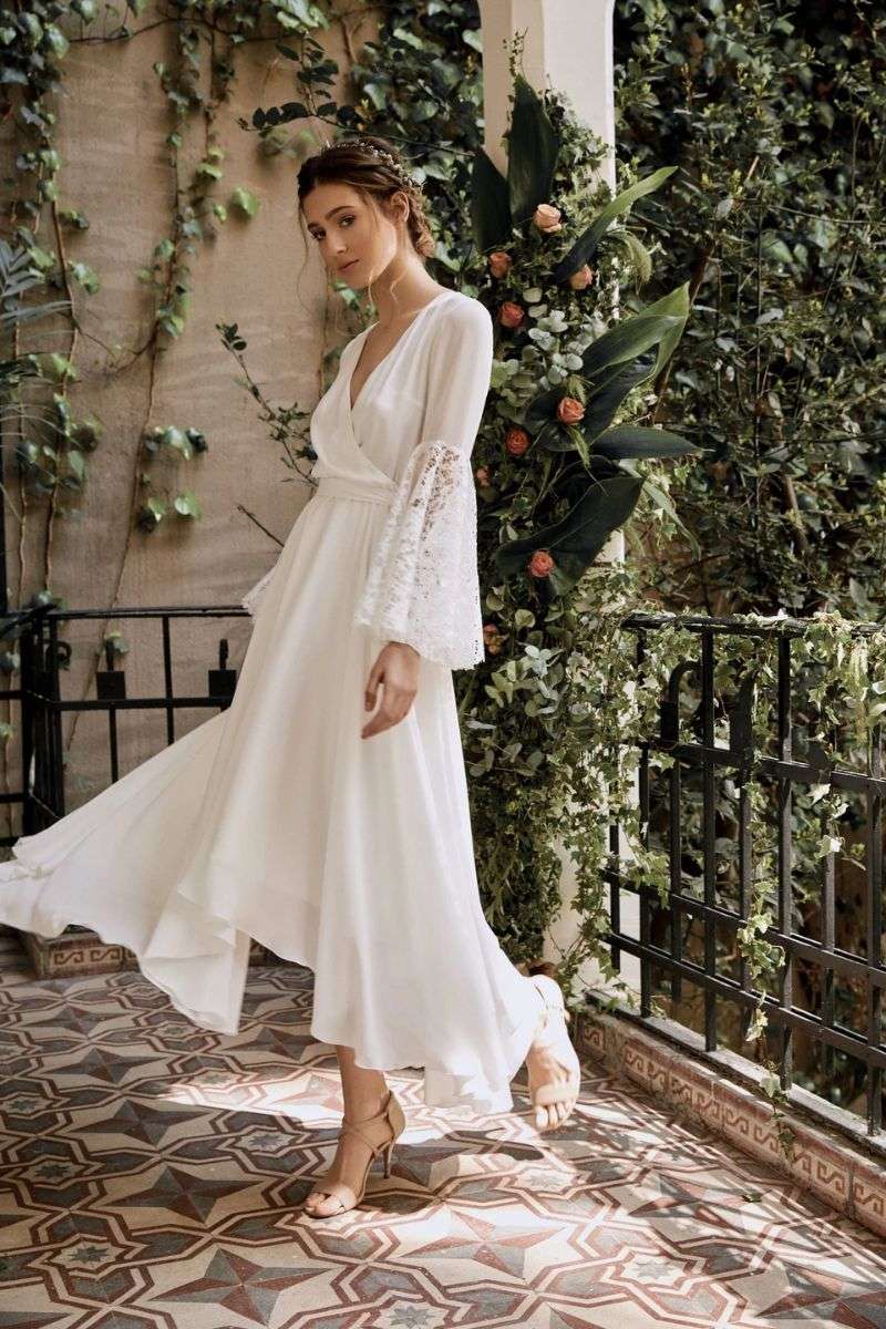 Tenu pour mariage civil en hiver