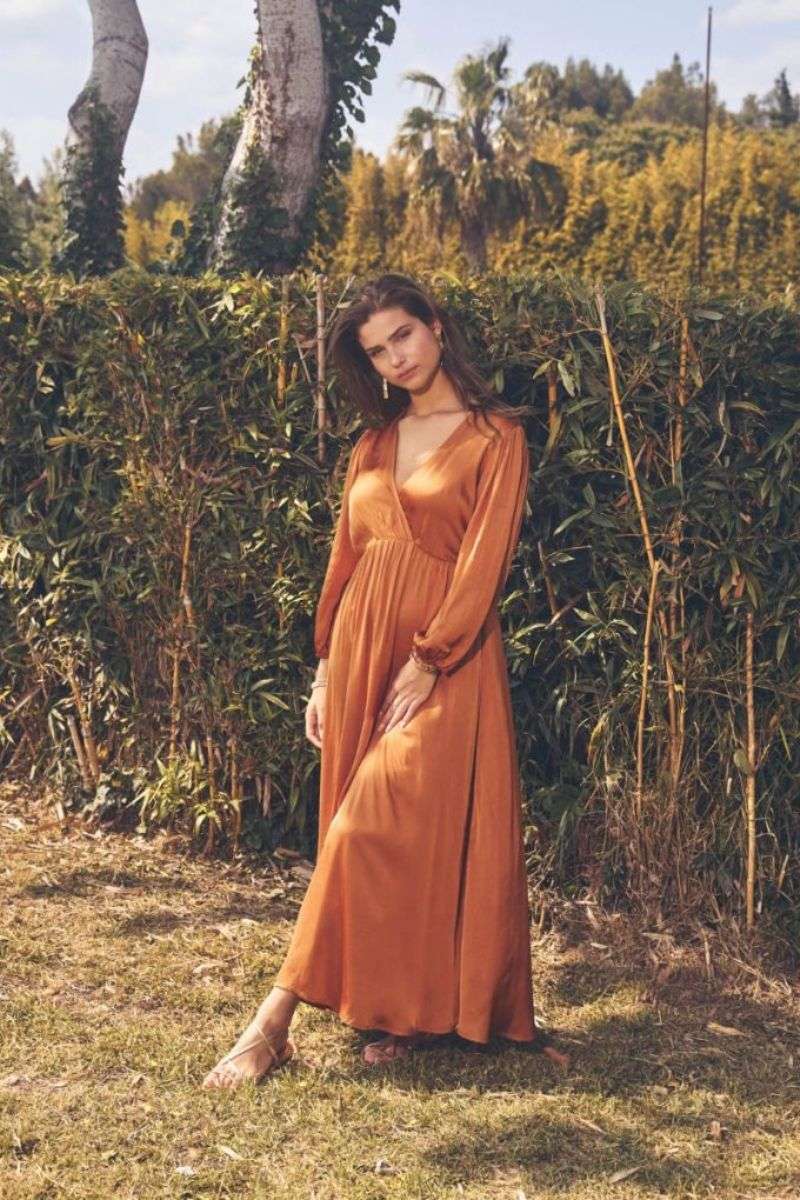 Robe cocktail terracotta