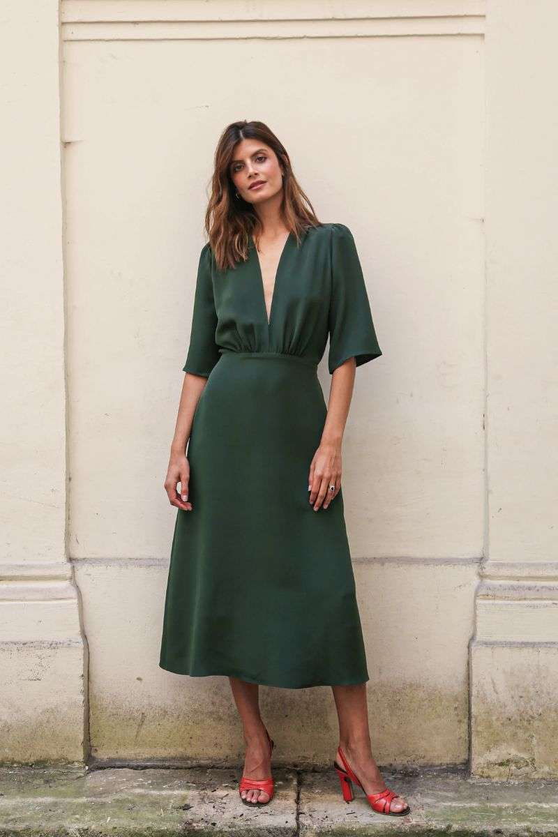 Tenue invitée mariage verte