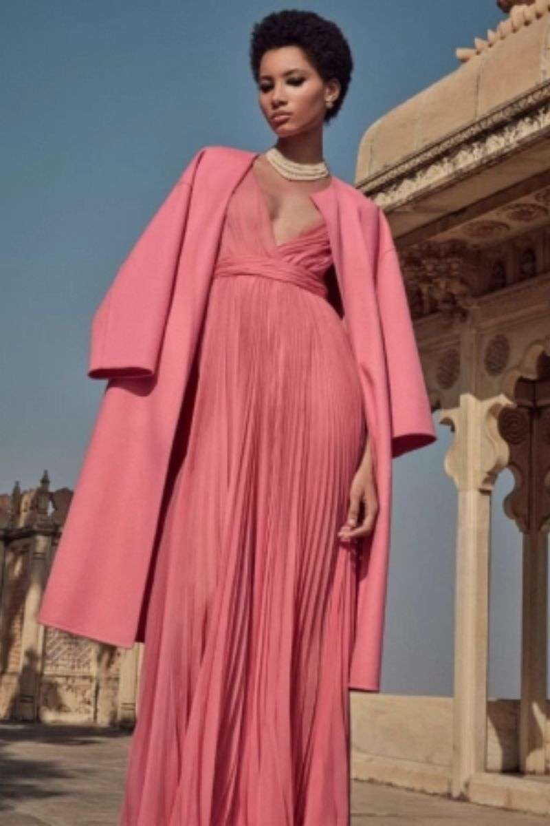 Tenue demoiselle d'honneur rose