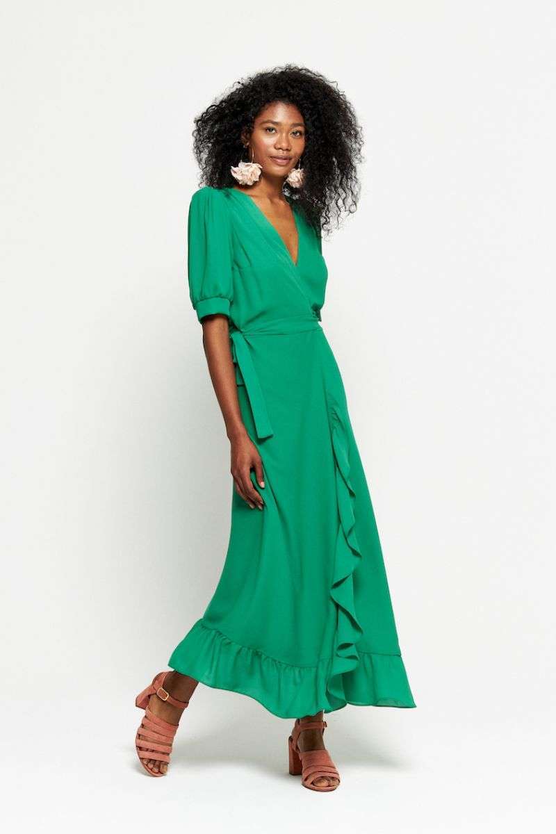 Robe cérémonie verte