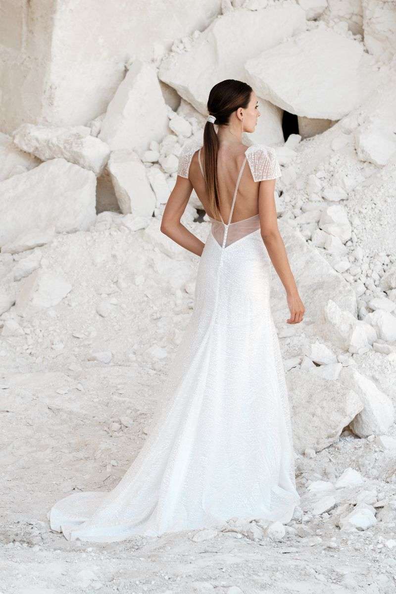 Robe mariée à sequins moderne