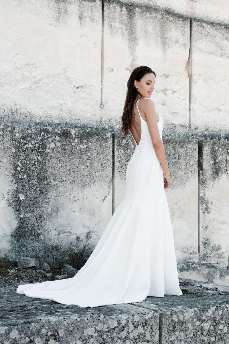Robe de mariée sans dentelle