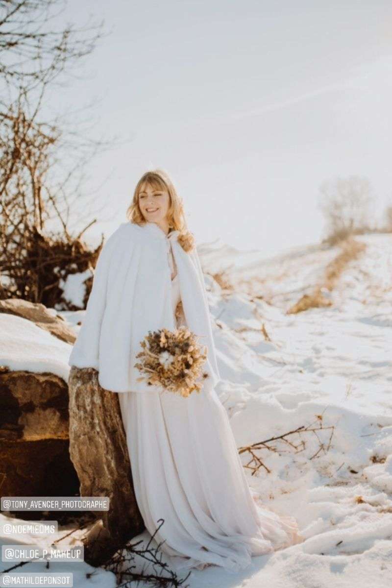 Veste mariage hiver