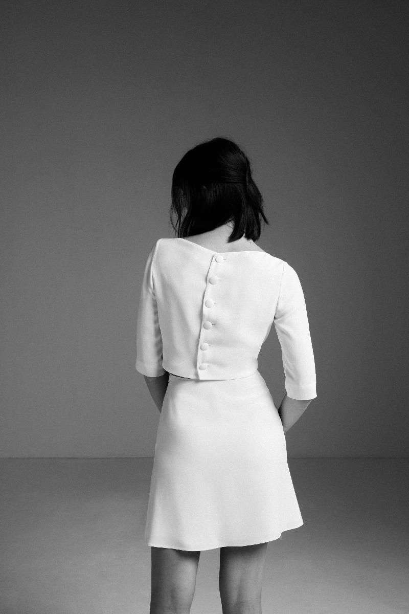 Robe courte de mariage civil